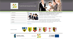 Desktop Screenshot of modernizacjasamorzadu.araw.pl